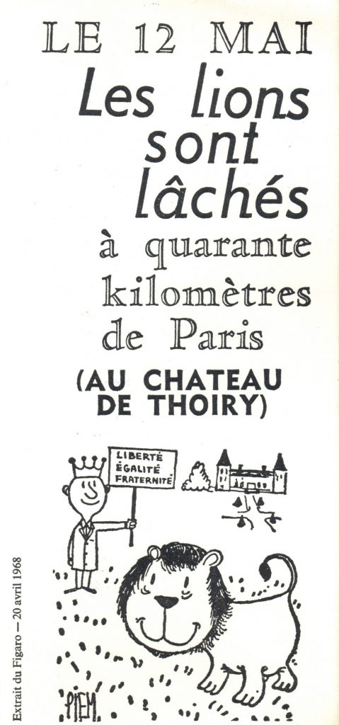 2 1968, Article Le 12 Mai Les Lions